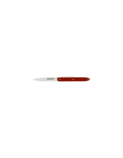 Couteau Artisanal Robert David L'Epicurien Lame 80 Mm Acrylique Rouge