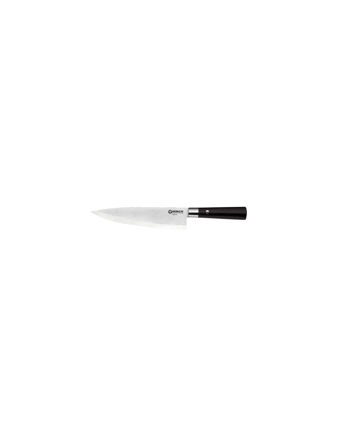 Couteau De Chef Boker Cuisine Böker Cuisine - Damas Noir Lame 212 Mm 1 Couteau De Chef Boker Cuisine Böker Cuisine - Damas Noir Lame 212 Mm