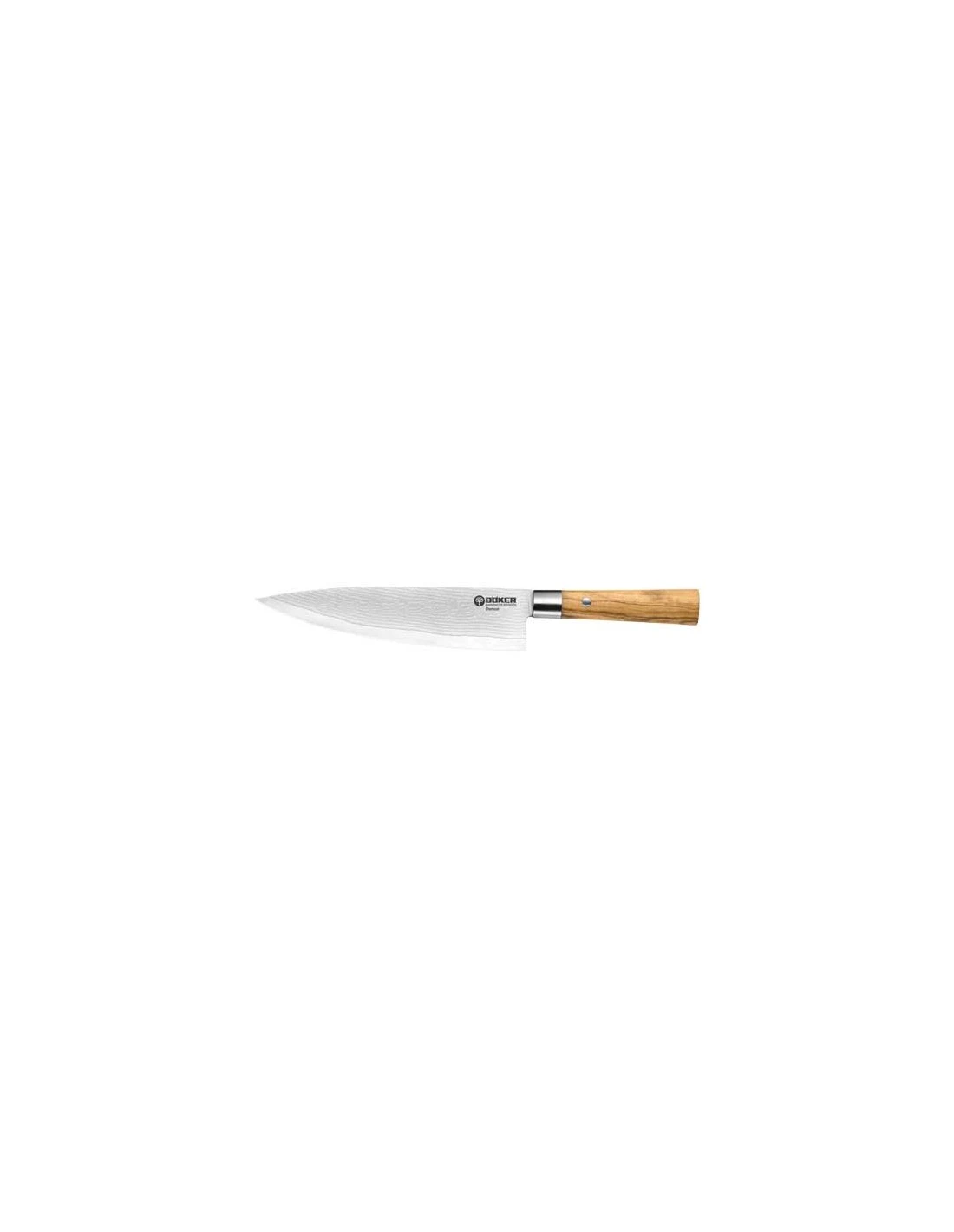 Couteau De Chef Boker Cuisine Böker Cuisine - Damas Olive Lame 235 Mm 1 Couteau De Chef Boker Cuisine Böker Cuisine - Damas Olive Lame 235 Mm