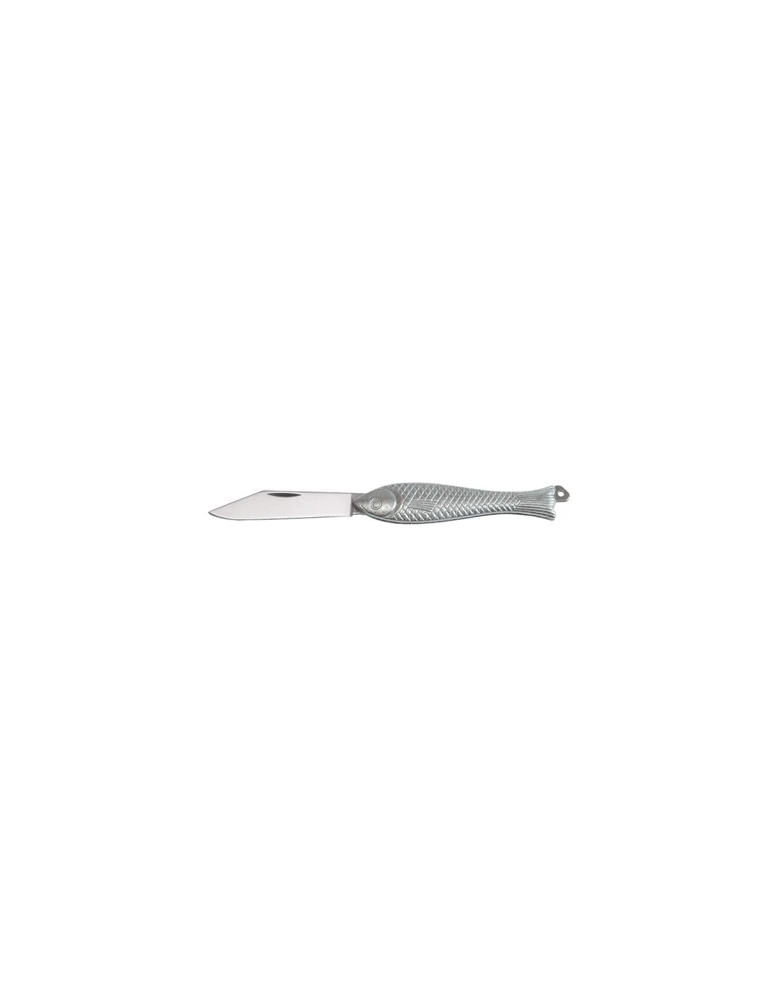 Couteau Porte-clés Mikov Forme Poisson Argenté 1 Couteau Porte-clés Mikov Forme Poisson Argenté